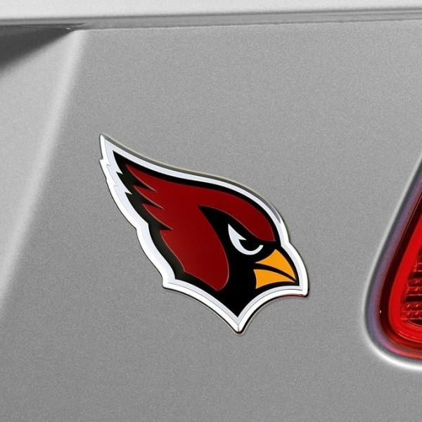Arizona Cardinals NFL Embossed Automotive Emblem – Full Adhesive Backing
