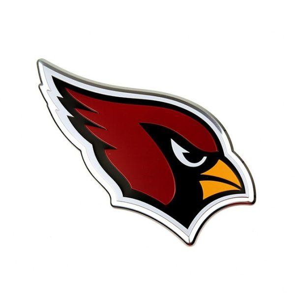 Arizona Cardinals NFL Embossed Automotive Emblem – Full Adhesive Backing