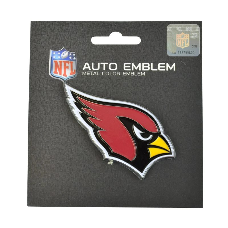 Arizona Cardinals NFL Metal Color Auto Emblem – Packaged