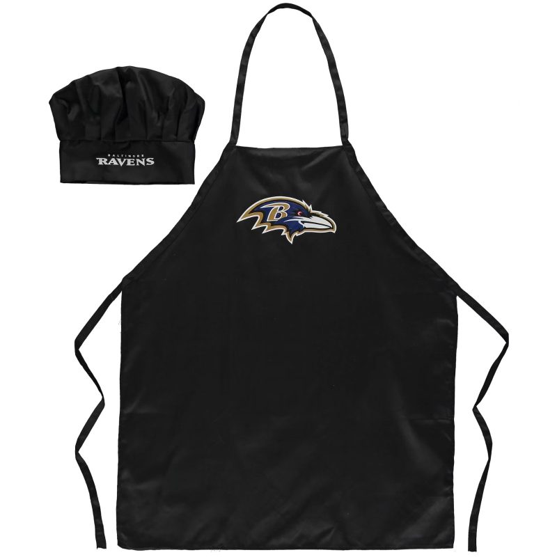 Baltimore Ravens NFL Team Apron & Chef Hat Set