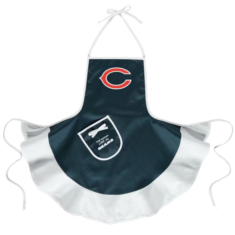 Chicago Bears Team Hostess Apron NFL Football Kitchen BBQ Fan Gear