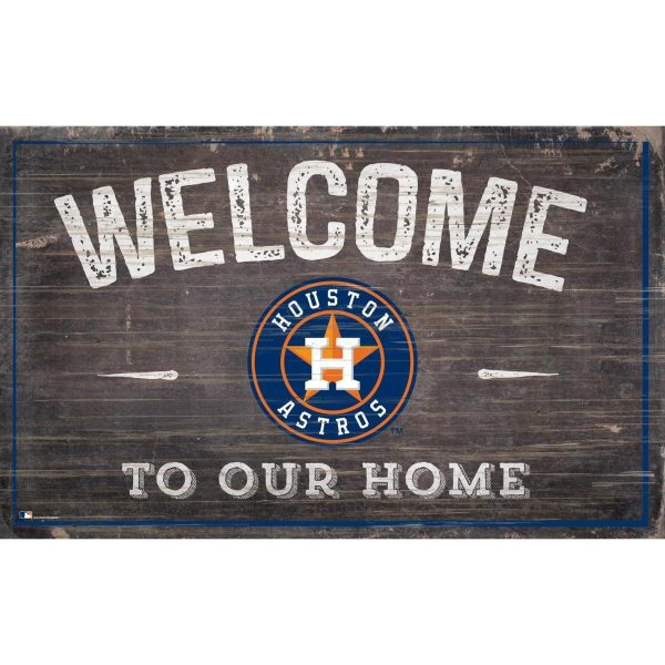 Houston Astros Welcome to Our Home Sign 11x19 MLB Wall Decor Houston Astros Welcome to Our Home Sign 11x19 MLB Wall Decor