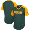 Green Bay Packers Mitchell & Ness Final Second Mesh Raglan V-Neck T-Shirt