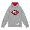 Men’s Mitchell & Ness 49ers Team Origins Hoodie Gray Size L NFL