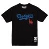 Mitchell & Ness Los Angeles Dodgers Black Multi-Logo Graphic T-Shirt Mitchell & Ness Los Angeles Dodgers Black Multi-Logo Graphic T-Shirt
