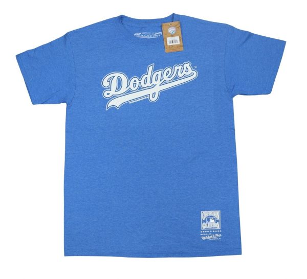 Mitchell & Ness Los Angeles Dodgers Cooperstown Collection T-Shirt Blue Men's Mitchell & Ness Los Angeles Dodgers Cooperstown Collection T-Shirt Blue Men's