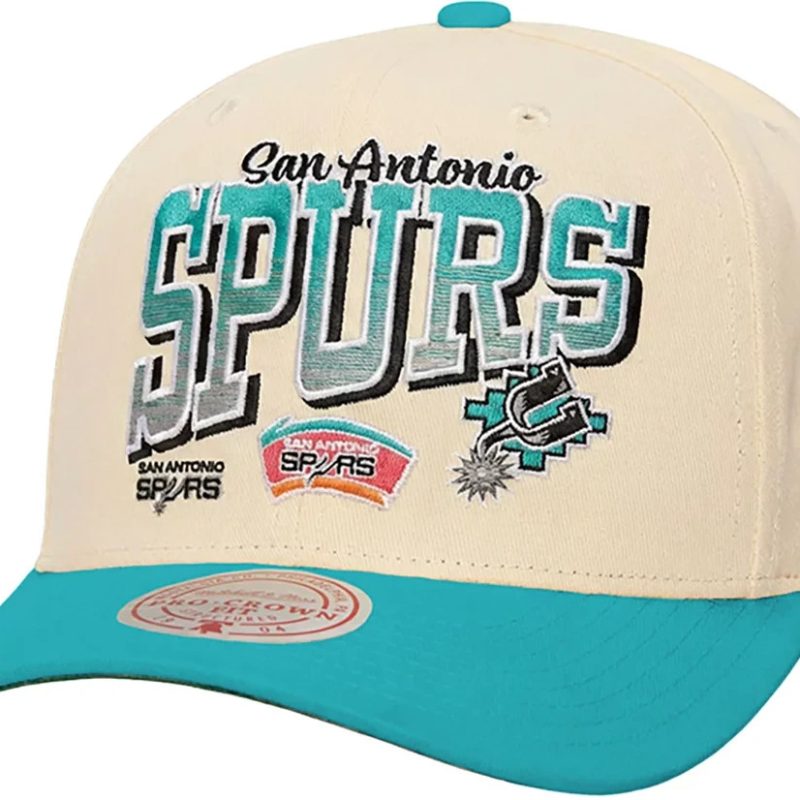 Mitchell & Ness San Antonio Spurs Team Logo Pro Crown Snapback Cap Mitchell & Ness San Antonio Spurs Team Logo Pro Crown Snapback Cap