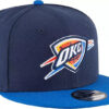 New Era Oklahoma City Thunder 9FIFTY Snapback Hat Blue Flat Bill NBA New Era Oklahoma City Thunder 9FIFTY Snapback Hat Blue Flat Bill NBA