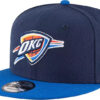 New Era Oklahoma City Thunder 9FIFTY Snapback Hat Blue Flat Bill NBA New Era Oklahoma City Thunder 9FIFTY Snapback Hat Blue Flat Bill NBA