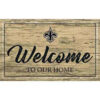 New Orleans Saints Welcome to Our Home 12x6 MDF Door Sign NFL