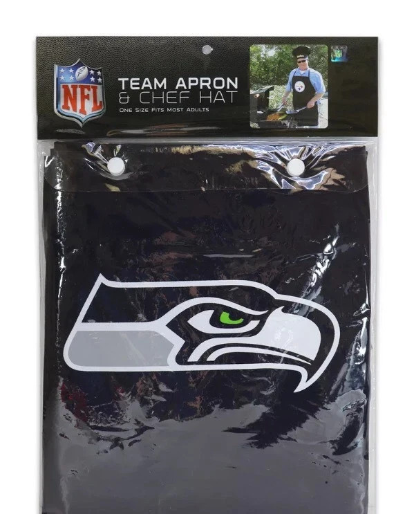 NFL Seattle Seahawks Barbecue Tailgating Apron And Chef's Hat