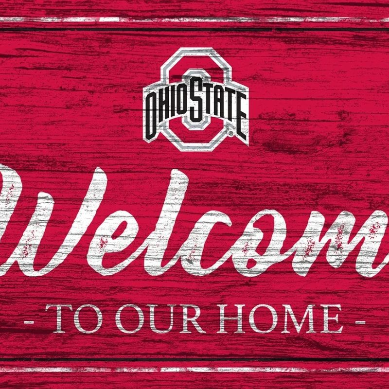 Ohio State Buckeyes Welcome to Our Home Sign 6x12 MDF Wall Decor