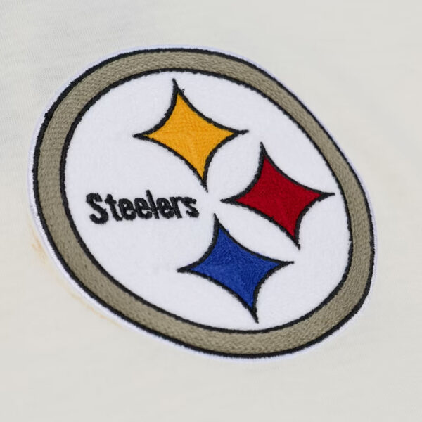 Pittsburgh Steelers Cream Classic Stripe T-Shirt Mitchell & Ness NFL