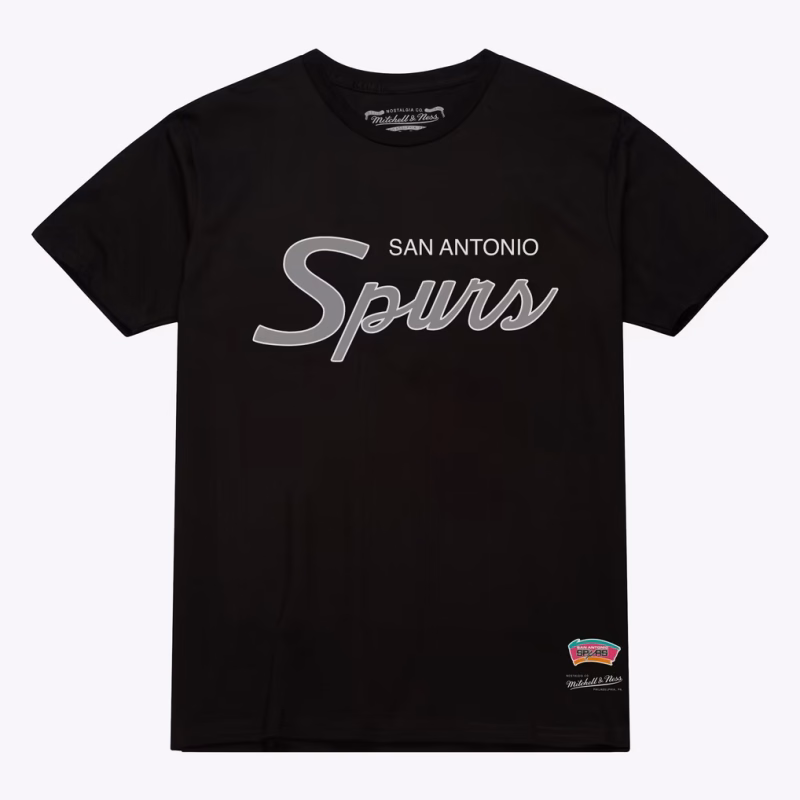 San Antonio Spurs Black Vintage Wordmark T-Shirt