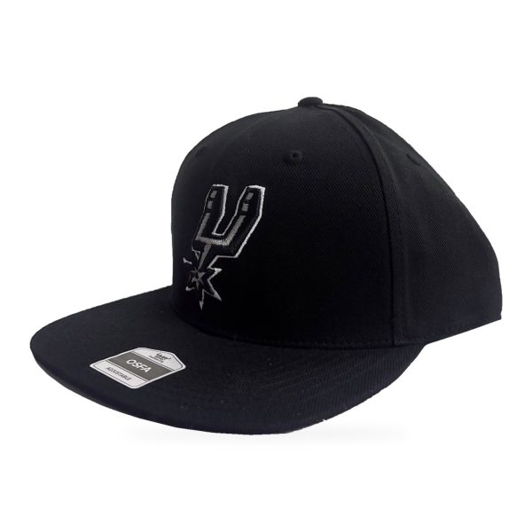 San Antonio Spurs Fan Favorite Black Flat Bill Adjustable Hat Cap OSFA NBA San Antonio Spurs Fan Favorite Black Flat Bill Adjustable Hat Cap OSFA NBA