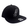 San Antonio Spurs Fan Favorite Black Flat Bill Adjustable Hat Cap OSFA NBA San Antonio Spurs Fan Favorite Black Flat Bill Adjustable Hat Cap OSFA NBA
