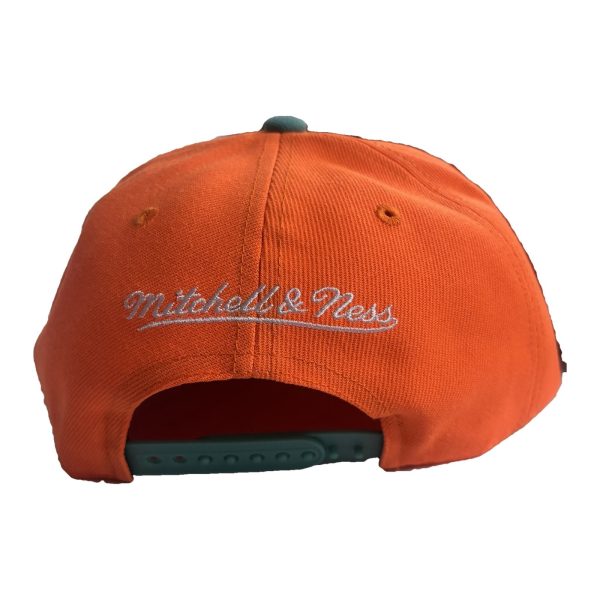 San Antonio Spurs Mitchell & Ness Pro Pinch Snapback Hat Orange Teal OSFA NBA San Antonio Spurs Mitchell & Ness Pro Pinch Snapback Hat Orange Teal OSFA NBA