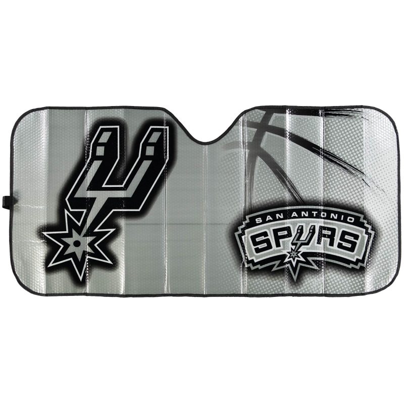 San Antonio Spurs NBA Auto Sun Shade Universal Fit Reflective Windshield San Antonio Spurs NBA Auto Sun Shade Universal Fit Reflective Windshield