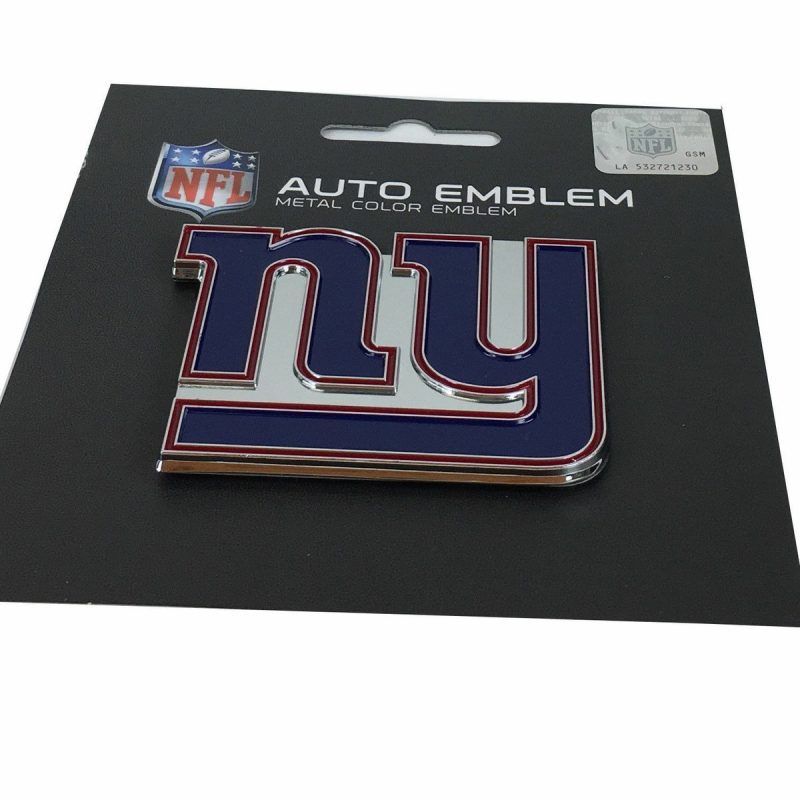 Team ProMark New York Giants NFL Metal Color Auto Emblem – Adhesive Back Team ProMark New York Giants NFL Metal Color Auto Emblem – Adhesive Back
