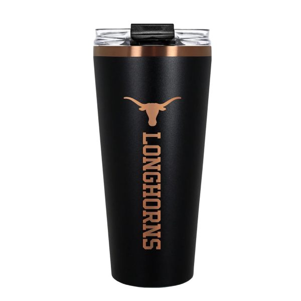 Texas Longhorns Black & Copper 32 oz Big Slim Tumbler